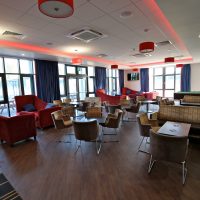 Lounge area with chairs and sofas